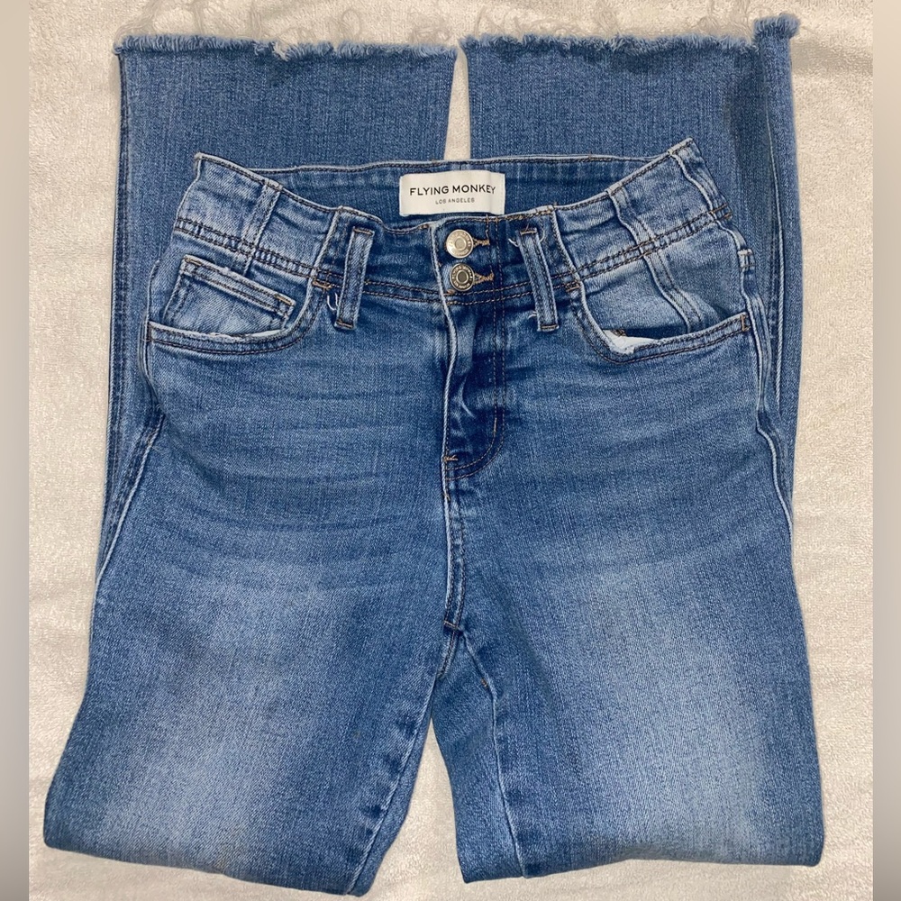 Flying Monkey high rise cropped flare size 24